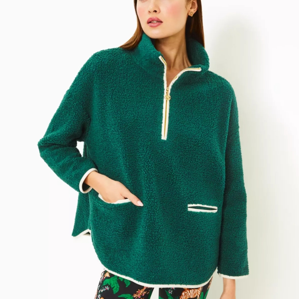 NEW Lilly Pulitzer Soreen Sherpa Popover